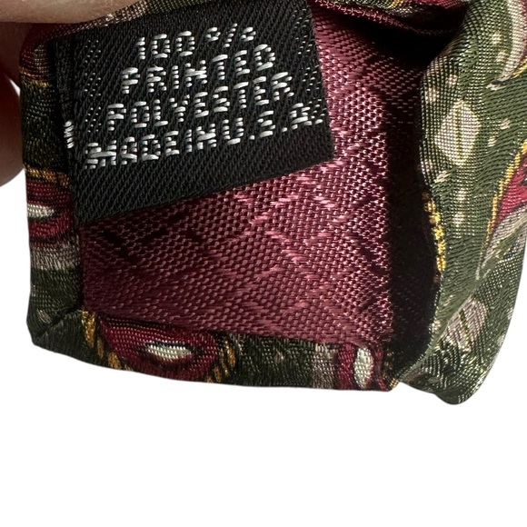 CHRISTIAN DIOR MONSEUR Polyester Paisley Tie - Picture 5 of 7